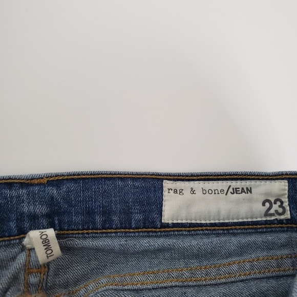 Rag & Bone Tomboy Solid Patch Jean's Size 23 - Picture 4 of 5